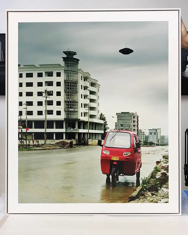 Schattenfugenrahmen weiß, UFO Serie Print