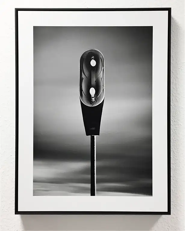 Schattenfugenrahmen schwarz, Streetlight Print