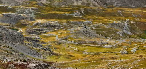 Col de la Bonette, Nordrampe, France